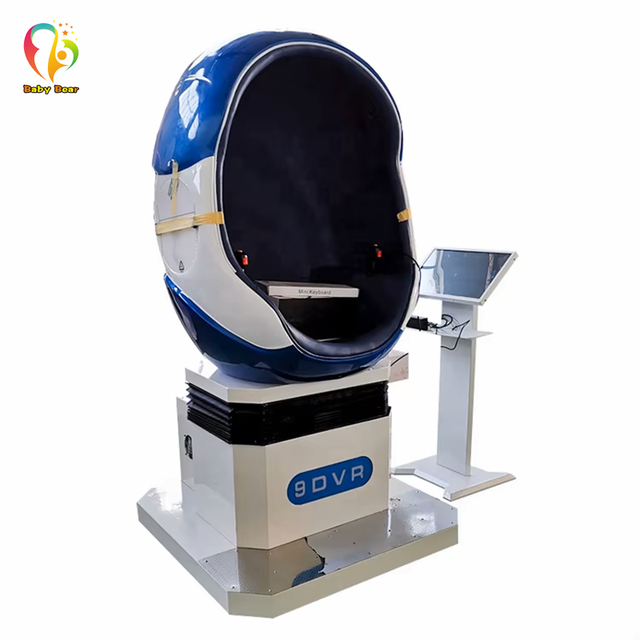 Baby Bear Single Egg Chair 9D Virtual Reality 360 Degree VR Cinema for Indoor Playground 110V/220V 2 Passengers