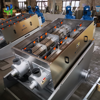 Presse à vis déshydratante pour boues, type disque, pour traitement de l'eau, automatique, en acier inoxydable 304, déshydrateur à volute PLC
