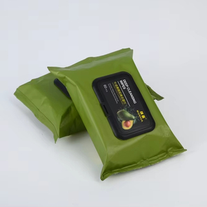 Lingettes faciales non tissées pré-humidifiées pour un démaquillage et un nettoyage en profondeur, à base d'extrait d'avocat - Product Image 2
