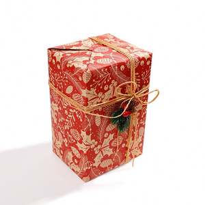 Custom Disposable Printed Coated Silicone Virgin Kraft <b>Paper</b> for <b>Christmas</b> Wrapping 43x300cm - Product Image 1