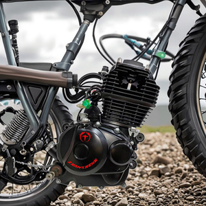 מנוע אופנוע 150 סמ\\\"ק מקורר אוויר, 4 פעימות, לטיולי עיר יומיומיים, שייטים נופיים בשטח, לאוהבי אופנועים. - Product Image 6