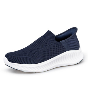 White Mesh Slip-On Walking Shoes Round Toe Breathable EVA Midsole All Seasons Style wholesale - Product Image 6
