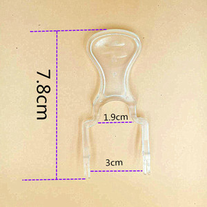 Colgador de plástico de 7.8 cm de altura y 3 cm de ancho para cables de auriculares y cables eléctricos, ligero, moldeado por inyección, material PS - Product Image 1