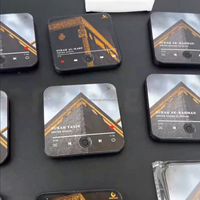 Aimant de Réfrigérateur Personnalisable DIY Musique Coran vierge pour Sublimation, Aimant de Réfrigérateur Photo Musical Personnalisé, Lecteur de Musique Bluetooth pour Mur et Réfrigérateur