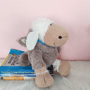 Bonnet de nuit animal en peluche, Poupée mouton endormi, Poupée enfant, <span class=keywords><strong>Loup</strong></span> en peau de mouton, Cadeau en peluche - Product Image 3