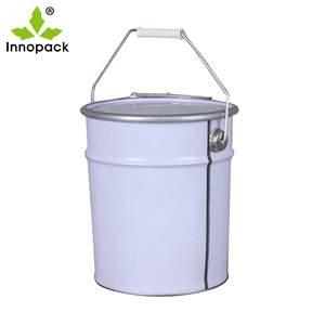 Bidon de peinture à l'huile de 5 litres, petits seaux en métal avec couvercle et poignée - Product Image 1