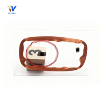 Carte intelligente transparente en PVC T5577 double fréquence, étanche et résistante aux intempéries, 125 kHz 13,56 MHz NFC pour paiement de membres et utilisation hôtelière