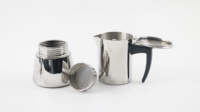 Haute Qualité Mini Cuisinière Espresso Électrique Induction En Acier Inoxydable Italien Moka Café Bouilloires Café Brasseur pour Voyage À La Maison