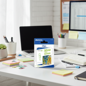 Mengfu, pinzas de papel recubiertas multicolores, abrazaderas de carpeta de Metal con imán de 50mm, 25 uds., uso de papelería para oficina y escuela - Product Image 3
