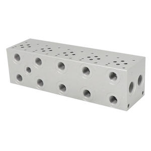 Bloc de vanne de circuit hydraulique personnalisé NG6/NG10, empilement de 6 alvéoles, série parallèle, électrovanne intégrée, pièces hydrauliques usinées - Product Image 2