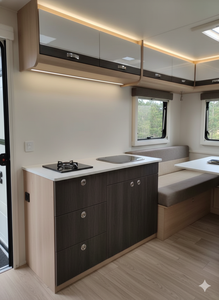 Armoire de cuisine RV en aluminium léger avec évier et cuisinière à gaz <span class=keywords><strong>pour</strong></span> l'intérieur du camping-car - Product Image 2