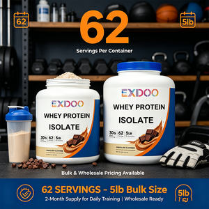 Proteine Isolate del Siero di Latte a Basso Contenuto di Zuccheri, 30g di Proteine per Porzione, 62 Porzioni, Confezione da 5 Libbre, Nutrizione Sportiva per Palestra - Product Image 4