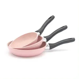 Sell Well Egg Omelette Pan Mini 12/14/16cm Non Stick Fry Pan Marble Coating Flat Fry Forged Aluminum Alloy Nonstick Frying Pan