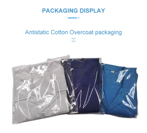 TCコットン静電防止ラボコートクリーンルーム<span class=keywords><strong>ESD</strong></span>安全衣類クリーンルーム静電防止コート導電性ファイバークリーンルーム<span class=keywords><strong>ESD</strong></span>スモック - Product Image 6