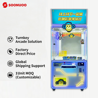 Machine à griffes commerciale coréenne pour poupées de 8 à 12 pouces, machine d'arcade à monnayeur pour récompenses, commande par bouton et joystick, OEM