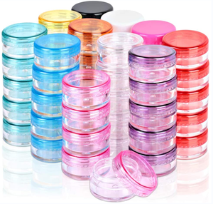 5 Gram Colored Empty Plastic Cosmetic Container Bead Storage Box for Jewelry