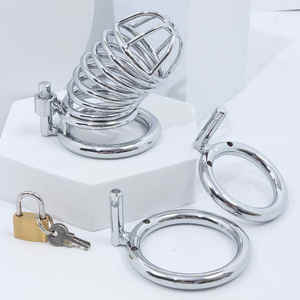 Cincin baja tahan karat dapat disesuaikan kandang unggas dapat dilepas untuk burung tahan karat kandang ayam kunci Penis untuk ayam <span class=keywords><strong>Cockatiel</strong></span> - Product Image 2