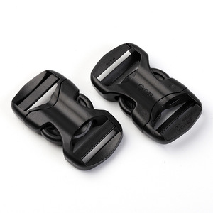 Hebilla de Plástico de Doble Punta de 25 mm Negra para Bolsos, Cinturones y Mochilas - Product Image 3