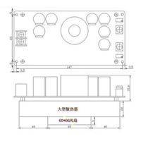 DC-DC Buck Module 800W30A haute puissance tension constante courant constant réglable MCU ajuster 12V24V36V48V