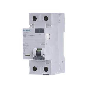 Siemens 40A 30mA rccb 2P ชนิด A 230V แบบแยกส่วนติดตั้งสำหรับครัวเรือน - Product Image 1