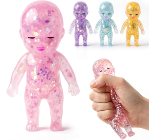 Jouet Squishy Teckel Pailleté Doux Anti-Stress en Forme d'Animal Unisexe pour Enfants de 8 à 13 Ans - Product Image 4