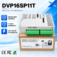 Nouveau module d'extension numérique DVP16SP11T 16 points, 8 entrées numériques, 8 sorties transistors NPN, 24VDC, contrôle PLC