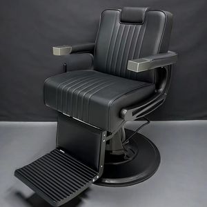 Sillón de Barbería Profesional de Lujo, Mueble de Acero Resistente para Salón de Belleza, Esencial Moderno para Barberías y Salas de Estar - Product Image 1