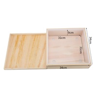 Moule à savon carré en silicone YLX SM200 8L, écologique, résistant au four, avec doublure en bois, outils de pâtisserie DIY pour la fabrication artisanale de savon