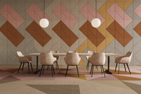 Échantillons Gratuits, Fabrication Personnalisée OEM ODM, Panneaux Acoustiques en Feutre PET aux Couleurs Contrastées, Isolation Phonique, Revêtement Mural et de Plafond pour Pièces