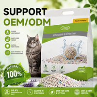 Arena para Gatos Premium, Control Avanzado de Olores, Alta Absorción, Forma de Bola, Arena de Bentonita para Gatos, Venta al por Mayor para Tiendas de Mascotas