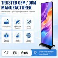 Écran LED pliable 2026 P2.5 pour affichage intérieur, résolution 4K, portable, avec animation, navigation, Wi-Fi et USB pour exposition