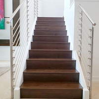 Système de balustrade en métal moderne pour terrasse, balcon extérieur, balustrade à barres