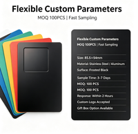 Tarjeta de Visita Metálica NFC Personalizada, Anodizada en Negro, con Chip RFID Inteligente, Tarjeta de Acceso VIP en Blanco para Negocios