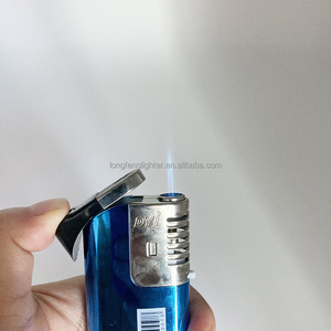 Khuyến mãi trong suốt Windproof có thể sạc lại nhẹ lớn butan món quà của bật lửa - Product Image 3