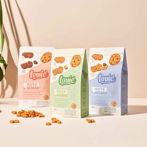 Sac d'emballage de friandises sèches réutilisables pour chats avec fermeture éclair écologique personnalisée - Product Image 5