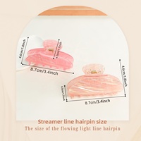 Pince à Cheveux Dégradée Couleur Macaron Fraîche, Vente en Gros Usine, Personnalisable avec Logo, Accessoire Cheveux pour Chignon Femme