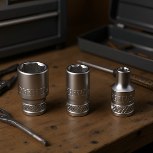 Clé à douille hexagonale Fervi, série normale, 6 mm, 8 mm, 10 mm, jeu métrique - Product Image 3