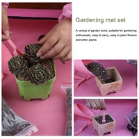 Penjualan laris tikar berkebun lipat tikar tahan air berkebun tanah berubah antikotor terpal kain Oxford tikar tanaman Repotting