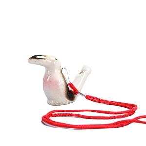 Sifflets d'oiseaux aquatiques de styles variés, à remplir d'eau pour faire chantez les oiseaux, sifflet en céramique mignon en forme d'animal pour cadeaux de fête et souvenirs - Product Image 1