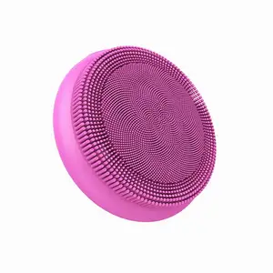 Điện siêu âm rung bàn chải làm sạch da lỗ chân lông chất tẩy rửa không thấm nước Silicone mặt massage bàn chải