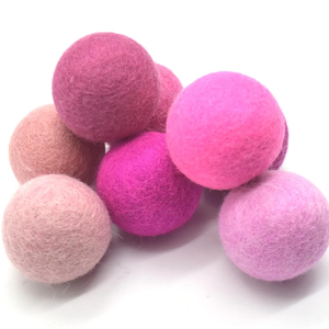 Palline <span class=keywords><strong>di</strong></span> Feltro <span class=keywords><strong>di</strong></span> Lana Premium 100% Naturali Fatte a Mano Decorazione Colorata per Albero <span class=keywords><strong>di</strong></span> <span class=keywords><strong>Natale</strong></span> Feste Fai-da-Te Accessori per Mobiletto Neonato - Product Image 1