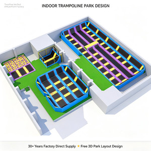 Parque de Trampolines Comercial Interior con Diseño Personalizado, Certificado CE, Equipo Completo para Parque de Trampolines, Solución Integral - Product Image 1