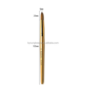 Brocha de Uñas Profesional <span class=keywords><strong>Byoung</strong></span> Beauty Gold 100% Pelo Kolinsky Puro con Mango de Madera - Product Image 6