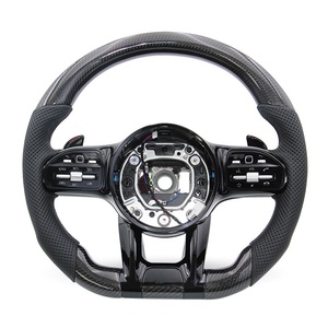 Volante de Fibra de Carbono Premium para <span class=keywords><strong>Mercedes</strong></span> <span class=keywords><strong>Benz</strong></span> C217 C219 C220 <span class=keywords><strong>C220D</strong></span> C238 C250 C300 C350 C43 C63 - Product Image 2