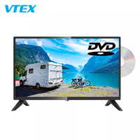 VTEX 22 24 pouces Smart LED TV Android lecteur DVD Camping télévision 12V DC solaire TV