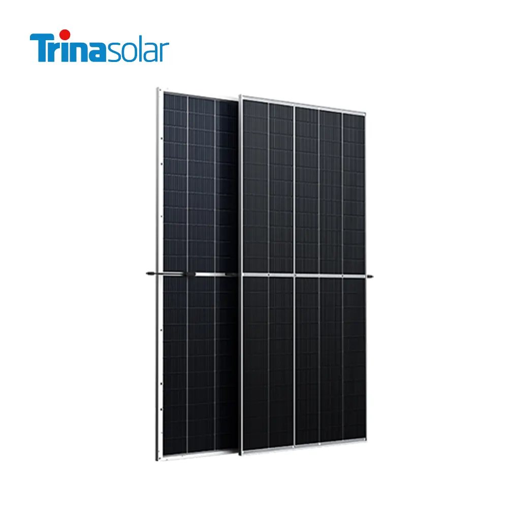New goods bifacial 540w 550w trina solar panel vertex 500w bifacial dual glass for solar panel system