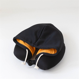 Wholesale Portable <b>Waterproof</b> Travel Memory <b>Foam</b> Pillow New Innovation Soft U-Shape with Hood-Linked Neck Support - Product Image 3