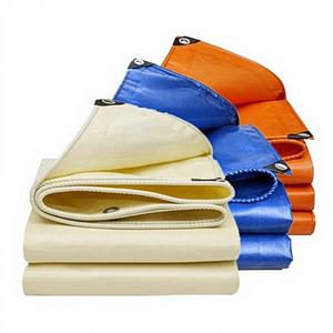 Bâche PVC robuste 9 couleurs, double face enduite, imperméable, pour camion, jardin, cour, protection contre la pluie et le soleil, abri de voiture - Product Image 1