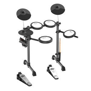 Batterie électrique IRIN AND-08 5 tambours 3 cymbales batterie électronique 300 sons avec casque de connexion <span class=keywords><strong>Bluetooth</strong></span> et <span class=keywords><strong>USB</strong></span> <span class=keywords><strong>MIDI</strong></span> - Product Image 4