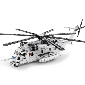 Reobrix 33037 askeri CH-53E süper aygır modeli tuğla yapı blok oyuncaklar 2192 adet MOC meclisi eğitici uçak oyuncaklar